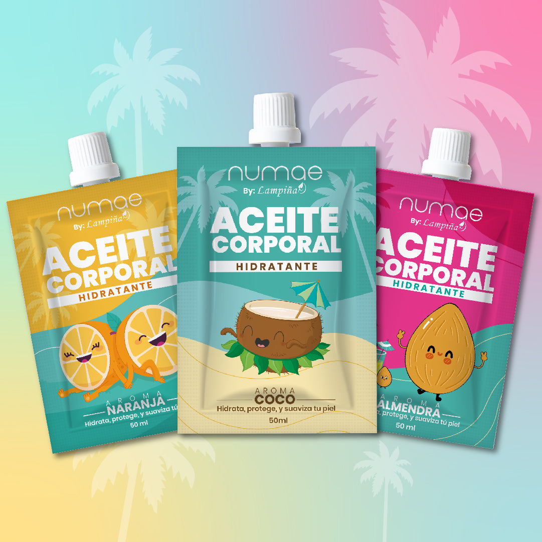 KIT DE ACEITES CORPORALES (NARANJA, ALMENDRA Y COCO) 50ML