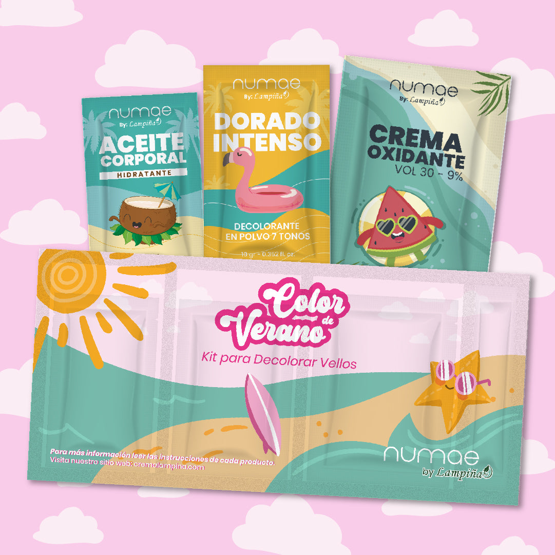 KIT PARA DECOLORAR VELLOS COLOR DE VERANO