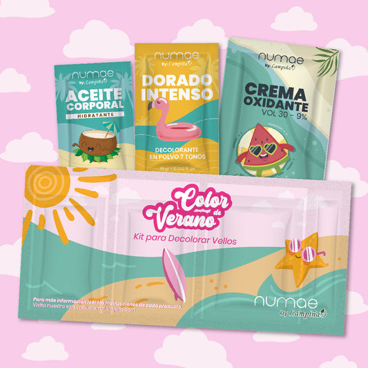 KIT PARA DECOLORAR VELLOS COLOR DE VERANO