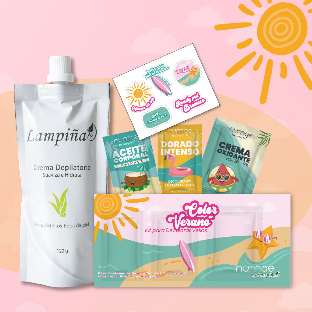 LAMPIÑA + KIT DECOLORANTE DE VELLOS