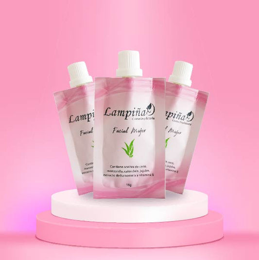 3 Sobres de Lampiña Facial Mujer 15gr