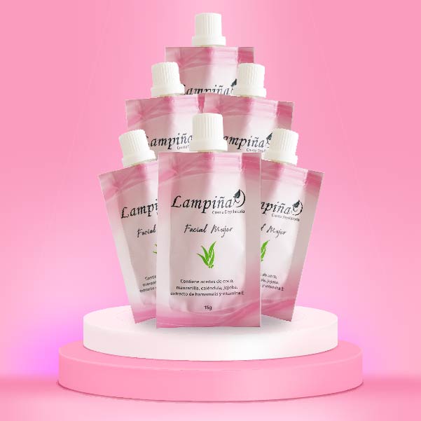 6 Sobres de Lampiña Facial Mujer 15gr