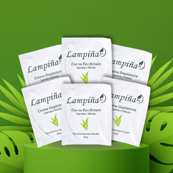 6 Sobres de Lampiña Corporal 30gr